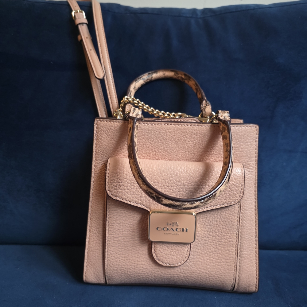 Coach Pink Leather Crossbody Bag
